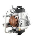 Common Rail Diesel Fuel Injection Pump For Nissan NP300 Cabstar Navara YD25 shiny aluminum casing with connectors for installation.