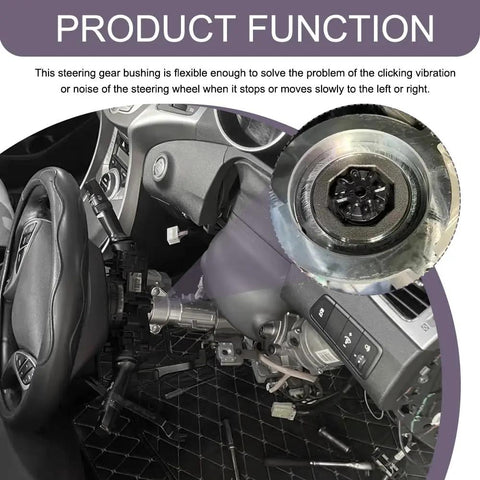 Top Tier Flexible Steering Coupler Cross Shaft Replacement With Rock Solid Fitment And Smooth Cruise Feel For Daily Drivers Road Ready Auto Shop Grade Parts 563152K000FFF showing steering assembly installation with gear bushing.