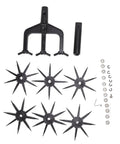 Components of Grab And Go All In One Garden Tiller And Scarifier Hand Tool For Lawn And Soil Aeration Loosening And Reseeding Grass 2 In 1