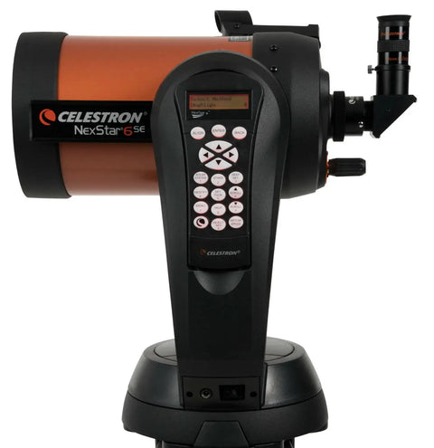 Close-up of NexStar 6SE Computerized GoTo Telescope Bundle With Tabletop Tripod And Accessories Maksutov Cassegrain OTA