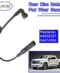 Rear disc brake pad wear sensor, Amazon brand, black cable with plug connector
