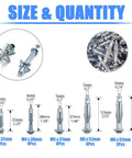 Wall Anchor Setting Tool With 18Pcs Molly Bolt Hollow Drive Screws Assortment Kit showing various bolt sizes and quantities.