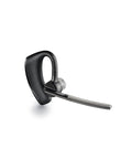 Single Ear Bluetooth Headset With Noise Canceling Microphone For Crisp Calls, black ergonomic design, side view