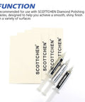 4 Pack Pro Grade Wool Polishing Cloths For Buffing And Lapping 6 Inch By 4 Inch By 1.55mm with diamond polishing paste