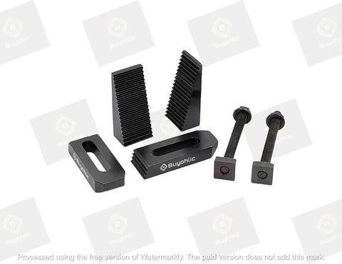M8 Clamp Kit For Rotary Tables And Milling Tables, Face Plates, And Vertical Slides components in black metal