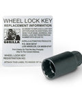 Super Tough Black Chrome Acorn Wheel Locks For 5 Lug Wheels With Half Inch Thread Size Includes Twenty Locks And Patented Key Wrench