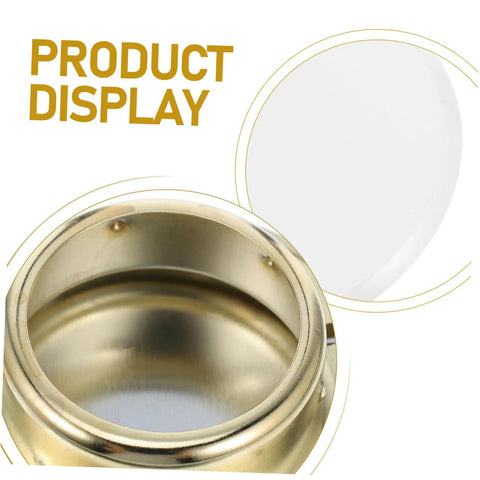 Hella Dope Decorative Fire Sprinkler Covers For Concealed Head Valves Rock Solid Metal Nozzle Caps close-up view of gold finish.