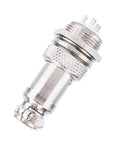 Beefy 3 Pin Aviation Plug Socket Set For Panel Mount, Metal Wire Connector With Screw Type Male And Female Contacts, 400V 5A