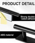 4 Pack Self Adhesive Cabinet Handles No Drill Drawer Pulls 5.27 Inch Easy Install Damageless Furniture Update Quick Grip Pulls close-up