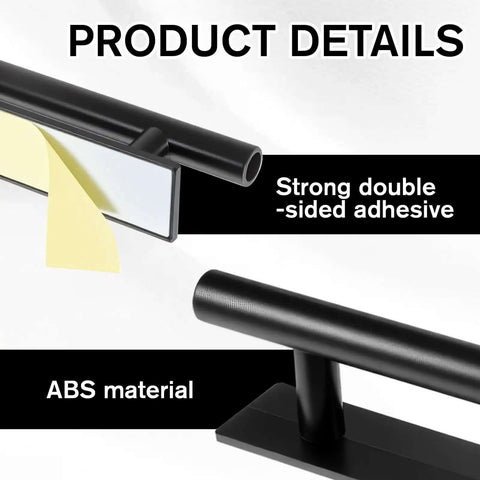 4 Pack Self Adhesive Cabinet Handles No Drill Drawer Pulls 5.27 Inch Easy Install Damageless Furniture Update Quick Grip Pulls close-up