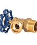 Boiler Drain Valve Brass Three Quarter Inch MIP To Three Quarter Inch MHT For Sediment Flush Heavy Duty Plumbing Fittings