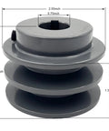 Double Groove V Belt Pulley 2AK25 3/4 Inch Bore 2.55 Inch OD For A AX 3L 4L Belts Cast Iron Motor Pulley With Standard 3/16x3/32 Keyseat