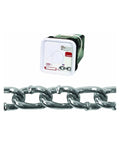 Heavy Duty No Two Zero Twist Link Carbon Steel Machine Chain Three Sixteenths Inch By One Seventy Five Feet Long with packaging