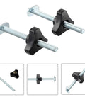Diy Woodworking M8 T Track Knob Kit With Black Star Handles And Steel Bolts For Secure Clamps Fixtures Jigs And Custom Shop Projects That Are Easy To Handle And Super Reliable. Black star knob and M8 steel bolt set for T-track clamping.
