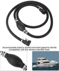 Durable Boat Fuel Line 3 Eighth Inch By 7 Feet With Primer Bulb Ball Pump Marine Gas Hose Alcohol Resistant Marine Grade Fuel Line Assembly