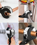 Ratcheting Tubing Cutter For Copper And Pex Pipes With 360 Degree Cut Adjustable From Five Sixteenths To One And One Eighth Inch