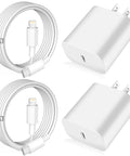 Ultra Fast iPhone Charger Bundle 2 Pack With 10 Ft USB C To Lightning Cables For Quick Charge 50 Percent In 30 Minutes And 3X Longer Reach Wall Charger Block Included Compatible With iPhone 14 13 12 11 Pro Max Mini XR XS