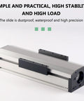 Pro Grade Linear Motion Guide Rail With 50 To 500 mm Travel And 0.03 mm Precision For DIY CNC Engraving Machines And Lathes, beefy aluminum rail