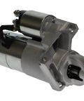 Close-up of Beefed-Up Boat Starter SAEJ1171 PG260M Replacement Fits Mercruiser 3.0 Engines 1990-1998 with metallic finish