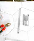 Heavy Duty Steel Fire Sprinkler Wrench Spanner For Concealed And Semi Recessed Heads on a tiled surface with pliers.