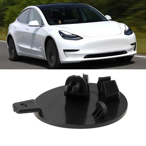 Front Bumper Tow Hook Cover Cap For Tesla Model 3 2017 2023 Direct Replacement OEM 1084173-00-E And 1460701-00-B Fits Perfectly Restores OEM Look