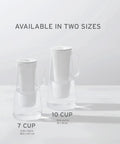 Two Water Filter Pitcher BPA Free Wisteria models, 10-cup and 7-cup, for safe drinking water, reduces bacteria and chemicals.