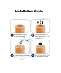 Installation guide for Screw In Threaded Leveling Foot Set, One Quarter Inch By Twenty Threads Per Inch, Ten Pcs, adjustable feet