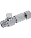 Durable 4 Pack 1/8 Inch Quick Connectors For Airbrush And Air Compressor With Swivel Coupler, metal fitting close-up
