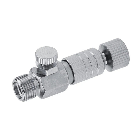 Durable 4 Pack 1/8 Inch Quick Connectors For Airbrush And Air Compressor With Swivel Coupler, metal fitting close-up