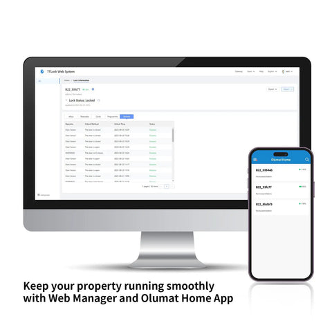 Drop The Clunky Keys On This Hassle Free Smart Door Lock With Fingerprint Scanner And Keypad Digital Entry Zero Sweat Auto Lock App Access For Home Or Rental Property Shield on computer and smartphone app.