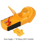 Back view of Digital Ultrasonic Cable Height Meter With Smart Sensor showing open battery compartment