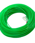 Coiled bundle of trimmer line, 0.08 inch by 280 foot, six-point star edged, green, for universal gas and electric trimmers.