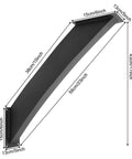 Heavy Duty Arc 45 Degree Angle Support Bracket Inside Mount Corner Connector Brace Kit For Securing Wood Posts And Gazebo Frames, 58cm length.