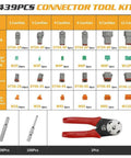 439 Piece Waterproof Wire Connector Kit With Crimp Tool And Storage Box For Cars And Trucks, Sealed Electrical Pin Connectors