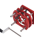 Heavy Duty Router Table Insert Plate With Smooth Manual Lift System For Precision Woodworking Diy Jobs Easy Setup Desktop Router Base Rock Solid Grip And Quick Height Tweaks Shop Ready Upgrade red aluminum alloy insert plate with adjustment handle.