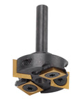 Heavy Duty Flattening Router Bit For Slab Surfacing With Four Sharp Carbide Blades, 1/4in shank, ideal for wood chipboard and plywood.