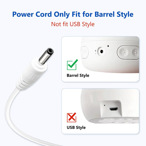 5V Replacement Power Adapter For Rest Series Sleep Machines Night Lights And Sleep Trainers With Barrel Plug 6.56ft Cable
