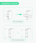 Installation tutorial for Ultimate Industrial 12-Port L2+ Cloud Managed PoE Switch showing DIN-rail and wall-mounted options