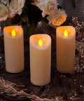 Outdoor Waterproof Flameless Candles With Timers And Remote Control For Porch And Patio Vibe No Mess Cleanup Realistic Wax Look