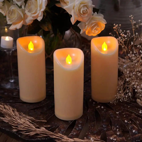 Outdoor Waterproof Flameless Candles With Timers And Remote Control For Porch And Patio Vibe No Mess Cleanup Realistic Wax Look