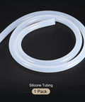 Clear Silicone Tubing 5 Feet Long Inner Diameter Five Sixteenth Inch Outer Diameter Seven Sixteenth Inch Eight Millimeter By Eleven Millimeter Industrial Grade Plastic Hose For Pump Siphoning Draining Irrigation And Brewing The Go To Choice coiled on black background