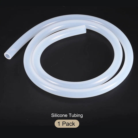 Clear Silicone Tubing 5 Feet Long Inner Diameter Five Sixteenth Inch Outer Diameter Seven Sixteenth Inch Eight Millimeter By Eleven Millimeter Industrial Grade Plastic Hose For Pump Siphoning Draining Irrigation And Brewing The Go To Choice coiled on black background