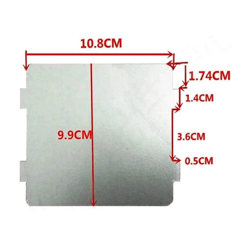 Two Pack Ultra Thick Mica Sheets For Microwave Ovens Grease Busting Heat Shield dimensions diagram