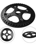 Heavy Duty 42 Tooth Steel Chainring Fits 104 Bcd Cranks For E-Bike Motor Upgrades Like Bafang M200 M215 M300 And M315 With Smooth Shifting Power Gears, black steel 42T