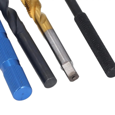 Complete Pro Grade M8 Thread Repair Insert Kit tools including drill bit and installation tool in 304 stainless steel
