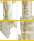 Close-up views of 35.04 Inch Long Roman Column Mold For Concrete And Plaster Casting Durable ABS Balustrade Railing Pillar Form.