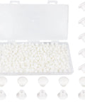 500 Pcs 5 Mm Plastic Hole Plugs White 3/16 Inch Round Shelf Hole Covers For Cabinets Cupboards Closets And Furniture Hide Unused Holes