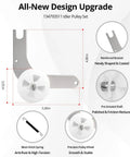 Upgraded Five-Wheel Dryer Repair Kit With Ball Bearing Rollers, Belt, Idler Pulley And Spring - No Squeaks, Smoother Drum Rotation