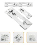 Heavy Duty Sectional Sofa Connectors Kit 4 Iron Linking Brackets with Rock Solid Compression showing designed details.