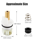 Leak Free Delta Two Handle Faucet Repair Kit With Stem Assembly Replacement Pack Includes Cartridges RP24096 Seats RP4993 Springs And One Quarter Turn Stops 2 Pack dimensions